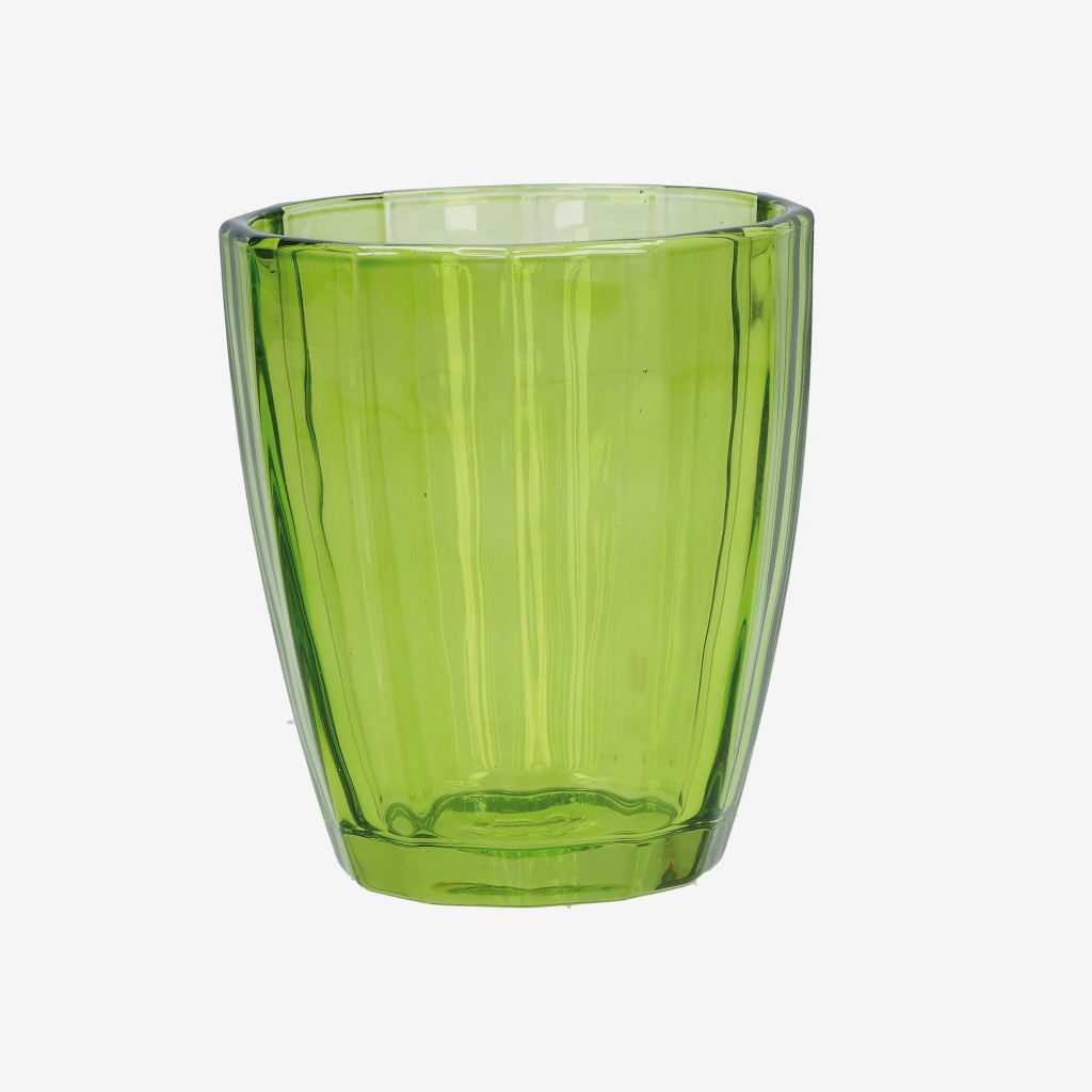 Bicchieri calici acqua bibite drink in vetro colorati set 6 calici