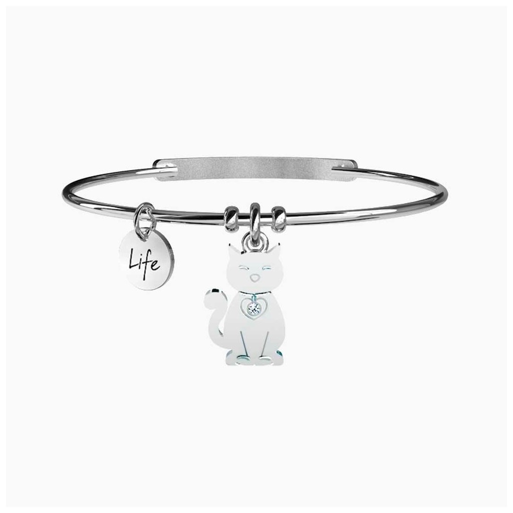 Bracciale Gatto Eleganza Animal Planet Acciaio Donna 231630 - KIDULT -  Joyello